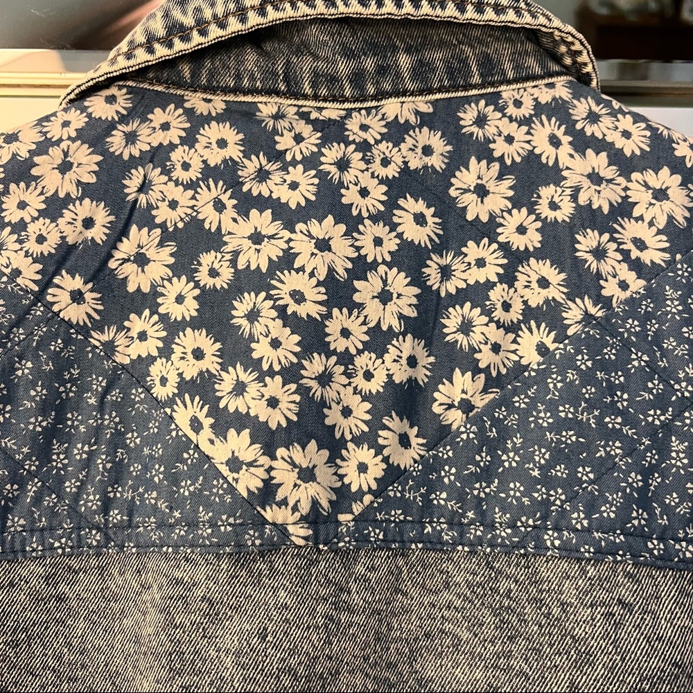 Anthropologie - Avec Les Filles Denim Quilted Jacket - Picture 5 of 11